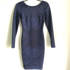 Kardashian Kollection Scoop Back Bodycon Dress XS